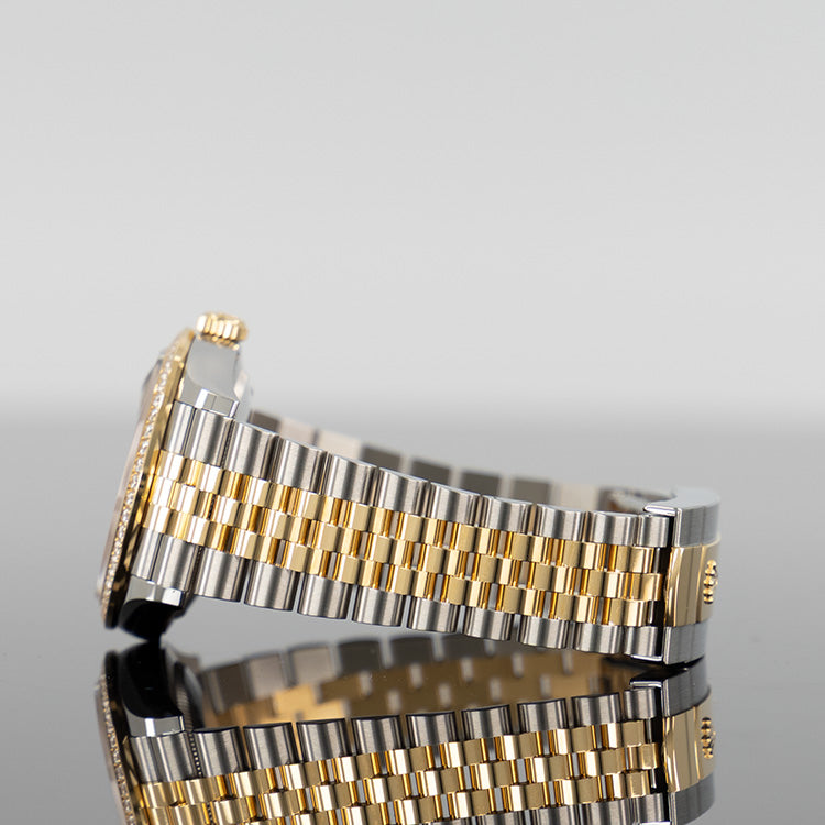 Rolex Datejust 36mm Acero y Oro Amarillo Esfera Negra de Diamantes 126283RBR